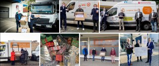 Über 22.500 Mundschutzmasken für Helfer