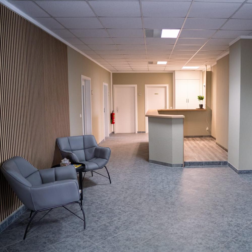 Unser Büro: Empfang